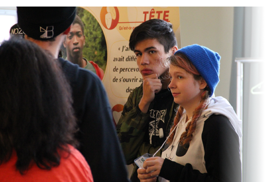 Young people taking part in an icebreaker